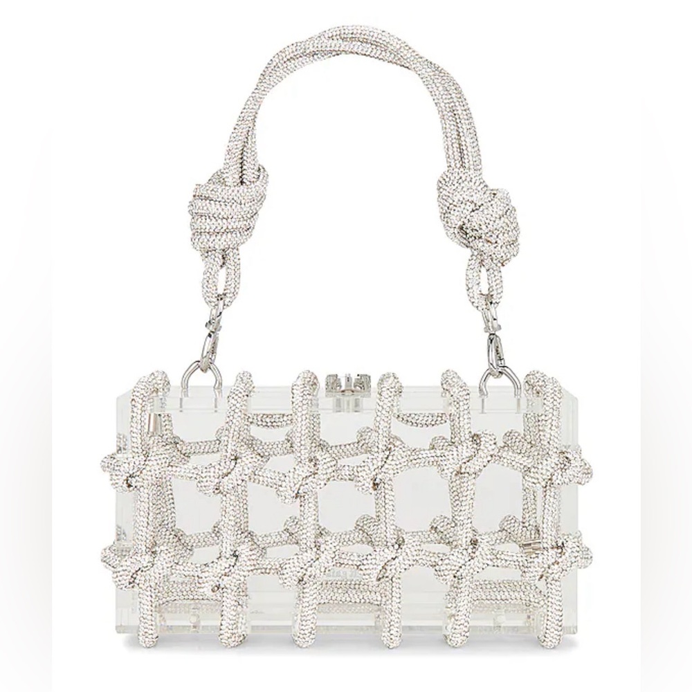 Cult Gaia Bess Rhinestone Shoulder Bag